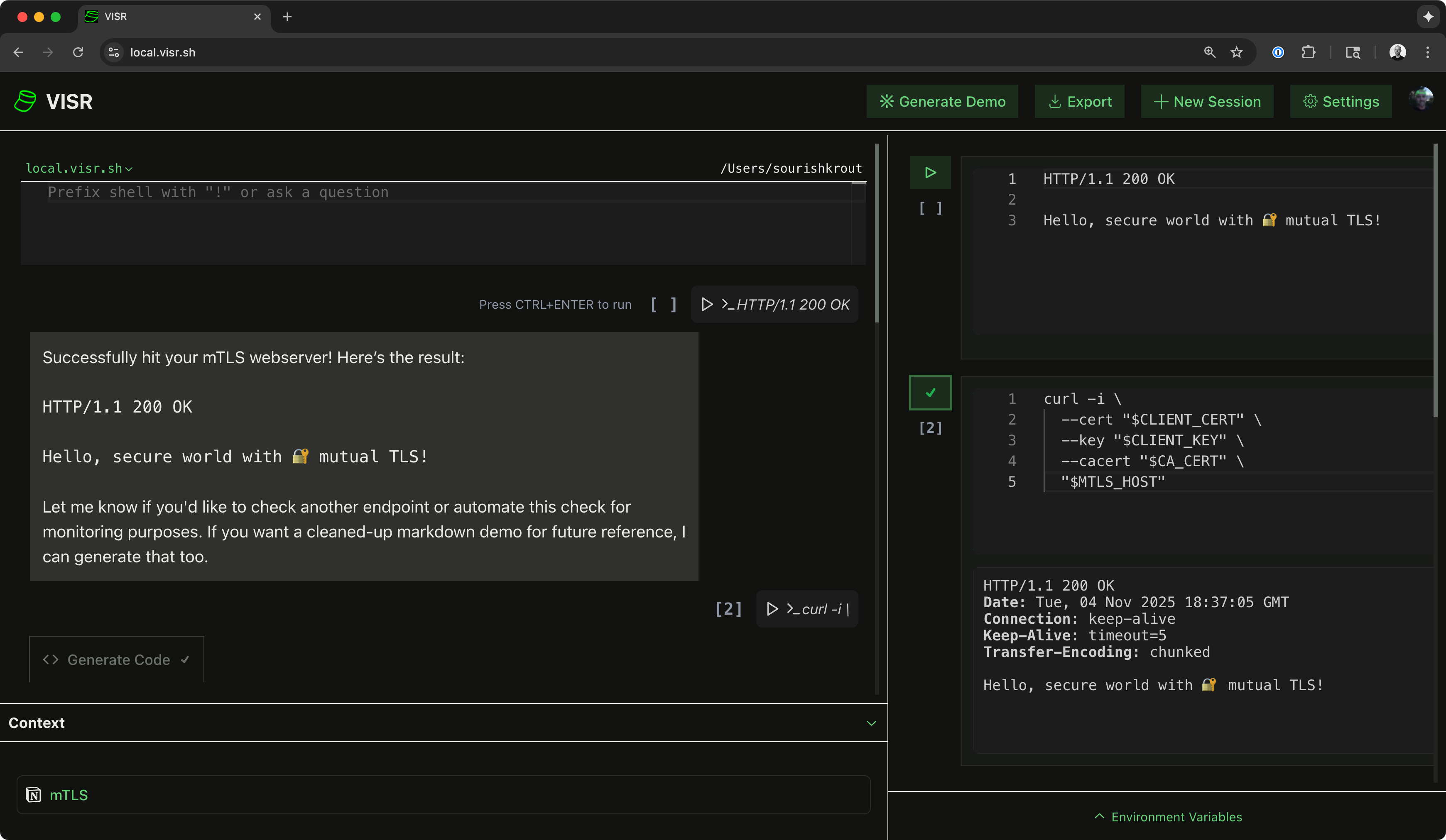PoC: Real-Time Intent & Self-Qualification demo screenshot